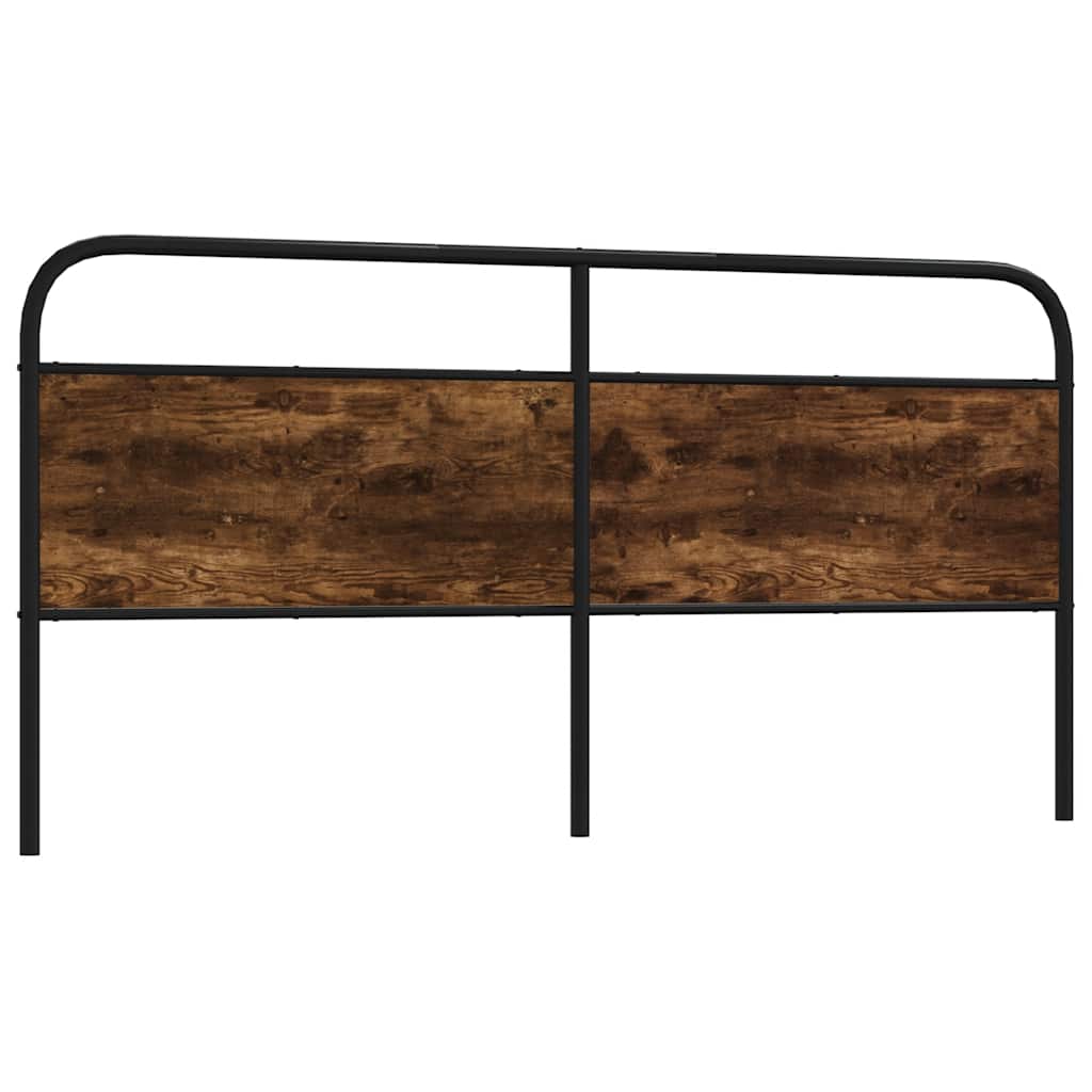 Replace Headboard Smoked Oak 190 cm Steel and Engineered Wood