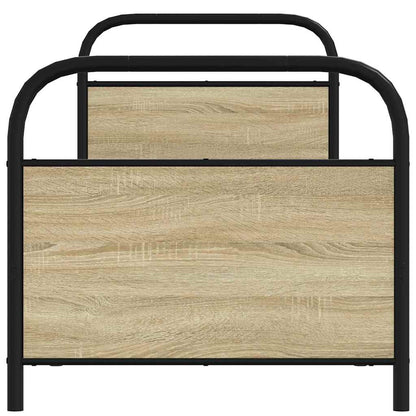 Bed Frame Without Mattress 75x190 cm Small Single Sonoma Oak Engineered Wood