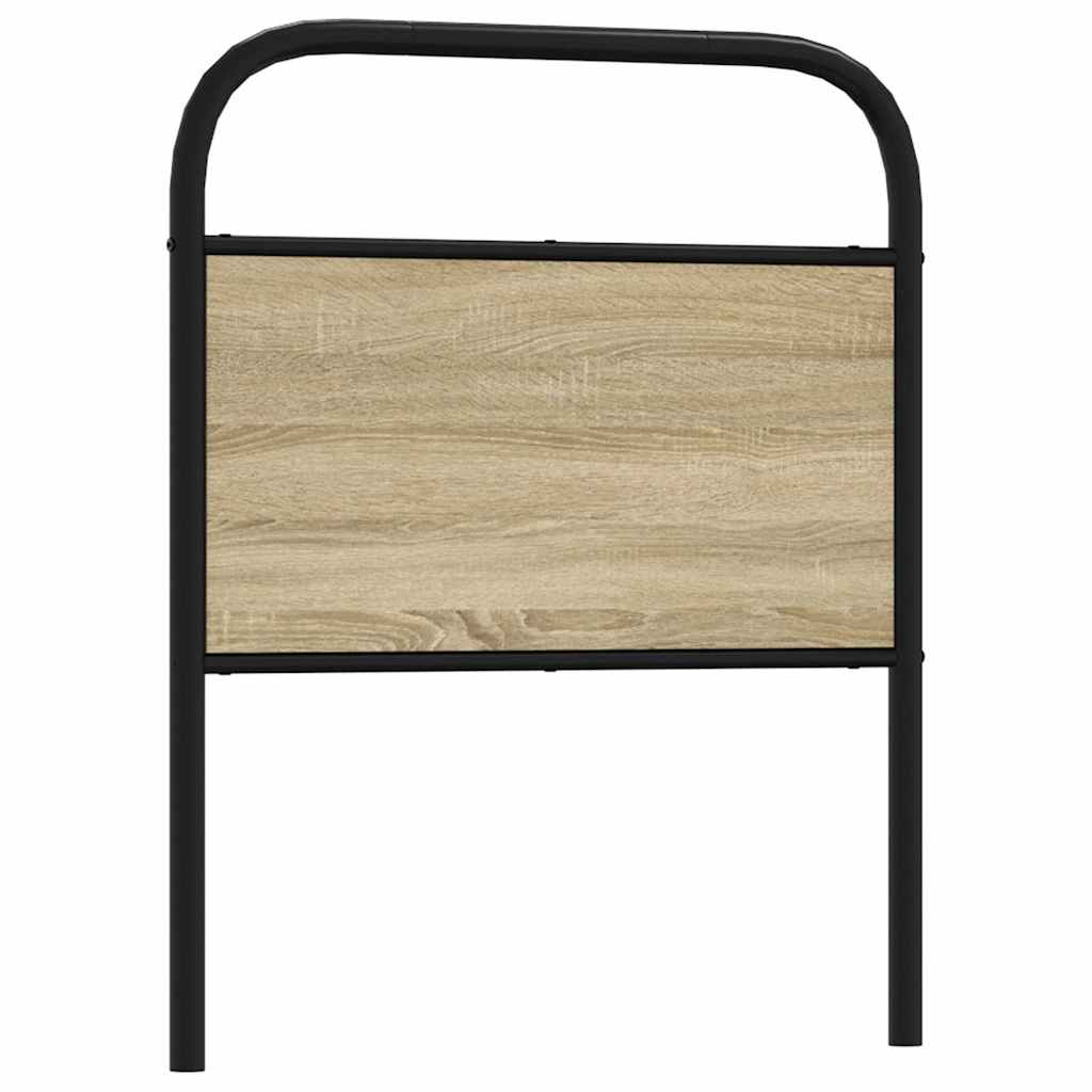 Replace Headboard Sonoma Oak 80 cm Steel and Engineered Wood