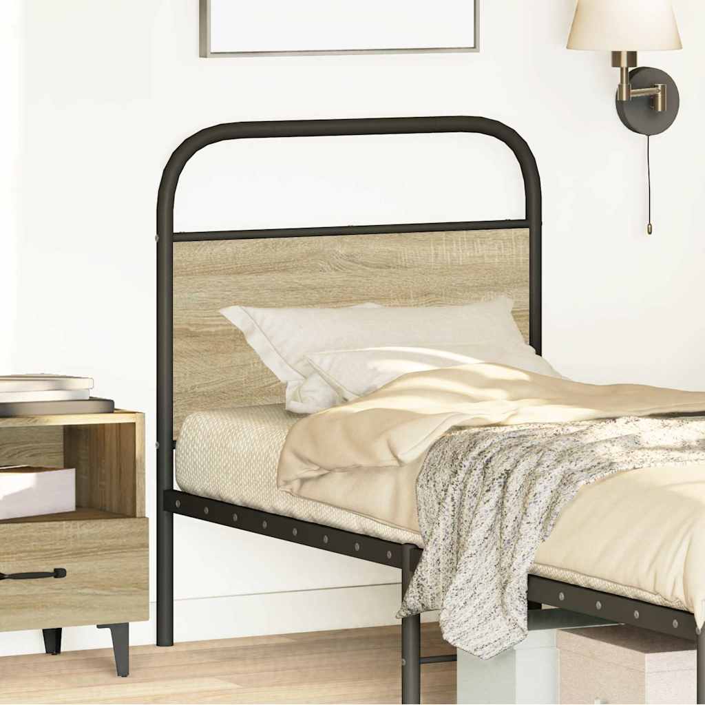 Replace Headboard Sonoma Oak 80 cm Steel and Engineered Wood