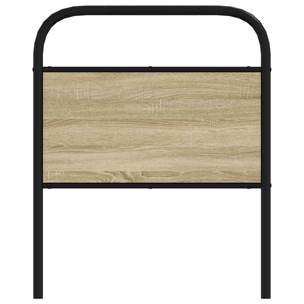 Replace Headboard Sonoma Oak 80 cm Steel and Engineered Wood