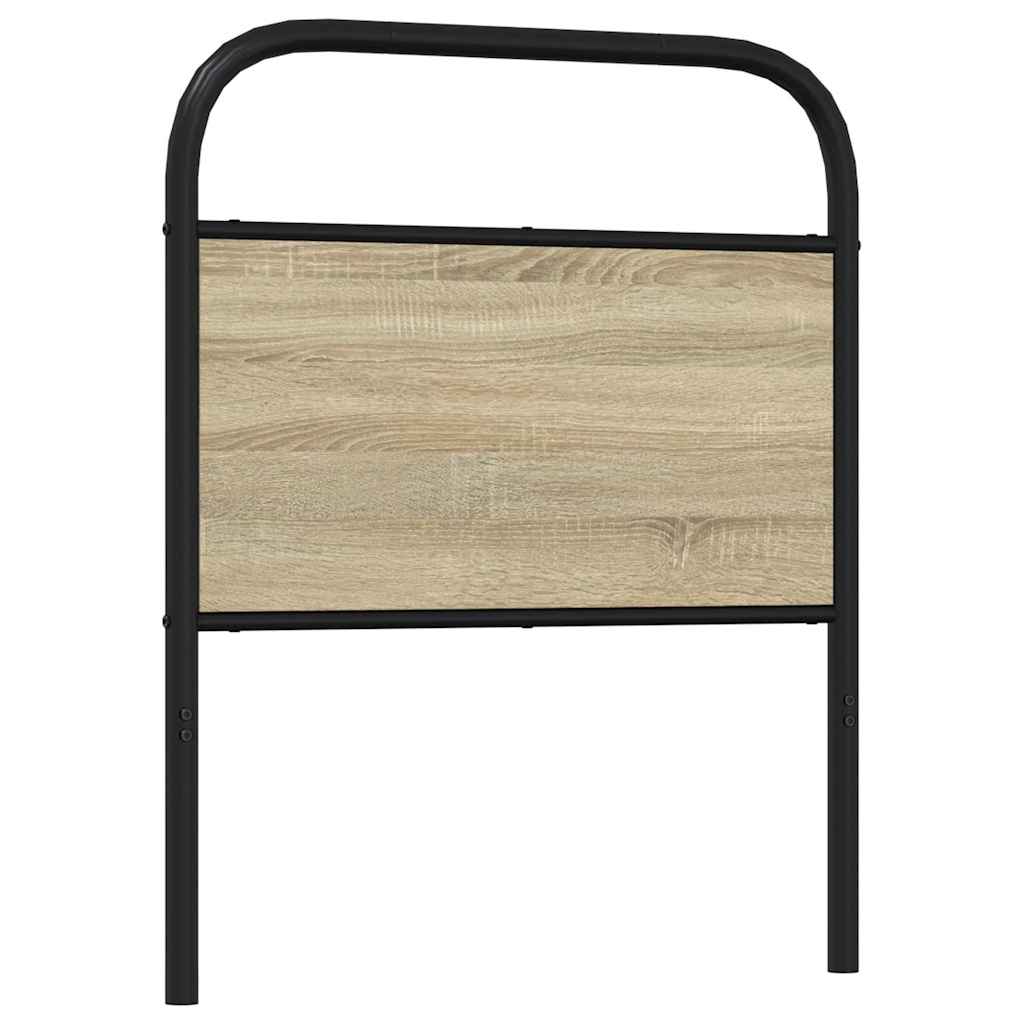 Replace Headboard Sonoma Oak 80 cm Steel and Engineered Wood
