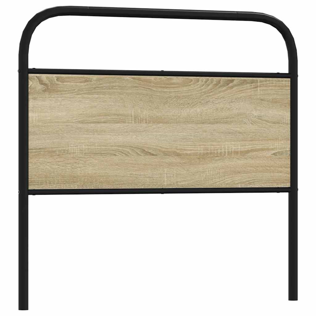 Replace Headboard Sonoma Oak 90 cm Steel and Engineered Wood