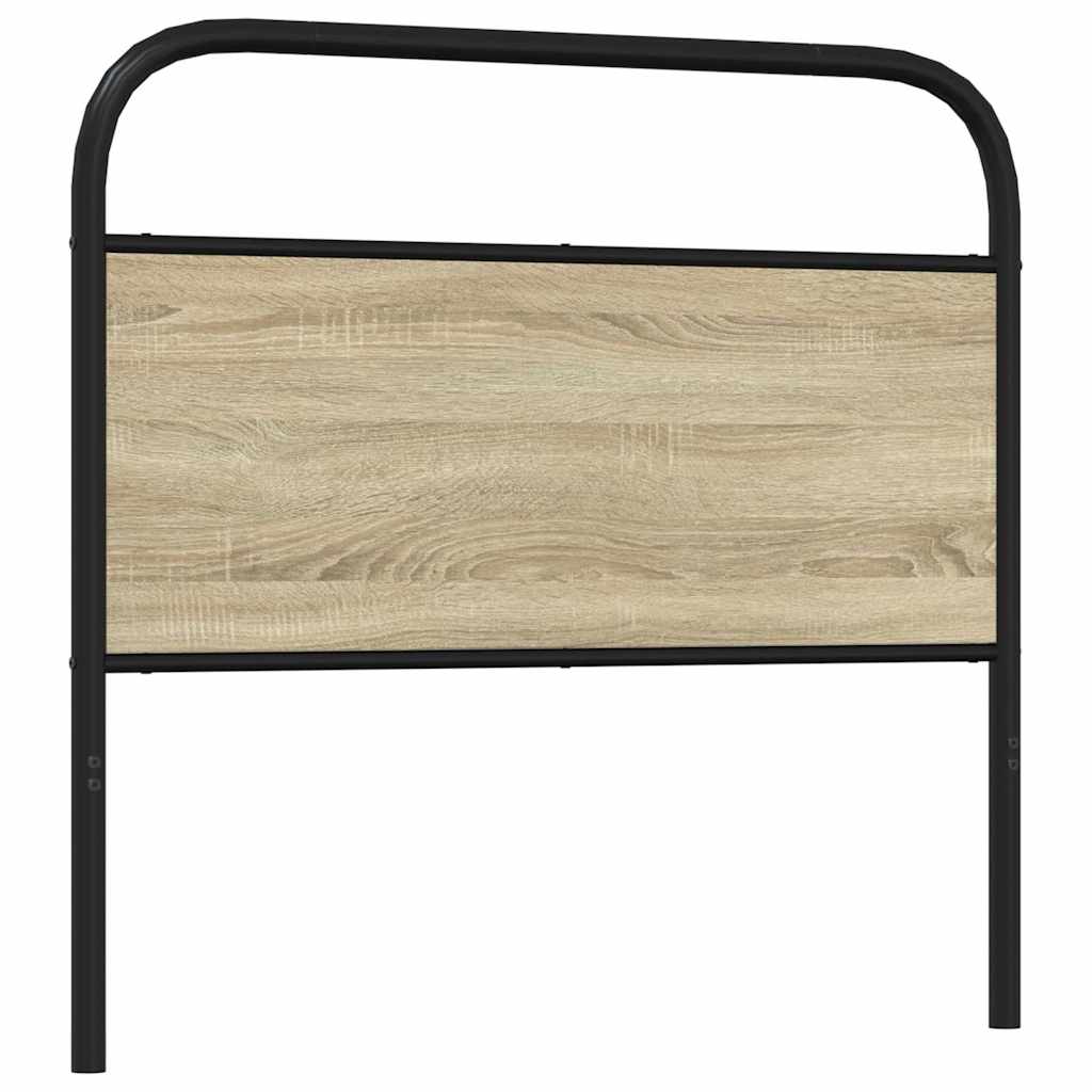 Replace Headboard Sonoma Oak 90 cm Steel and Engineered Wood