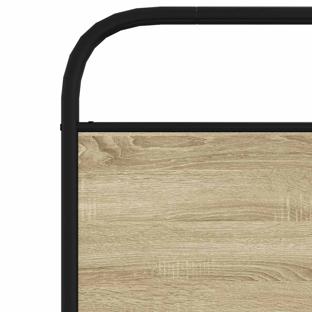 Replace Headboard Sonoma Oak 107 cm Steel and Engineered Wood