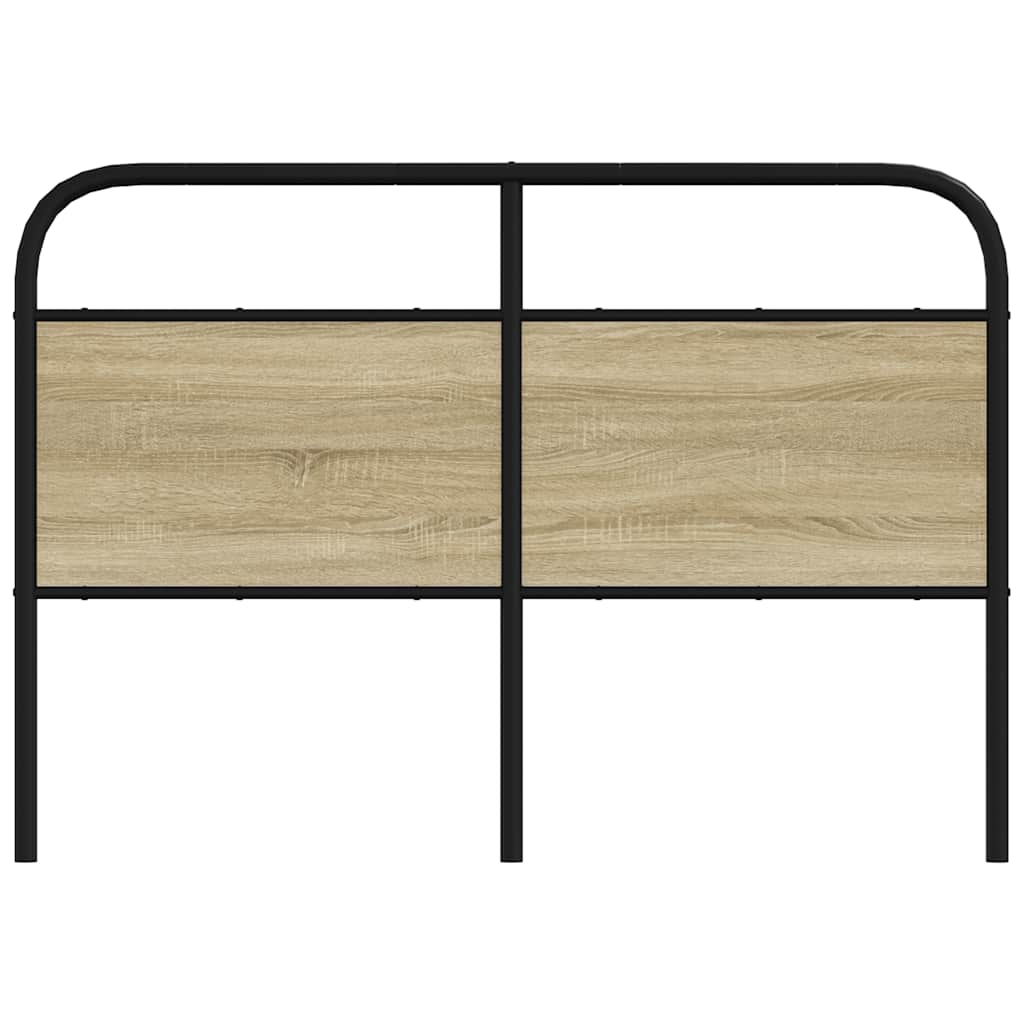 Replace Headboard Sonoma Oak 135 cm Steel and Engineered Wood