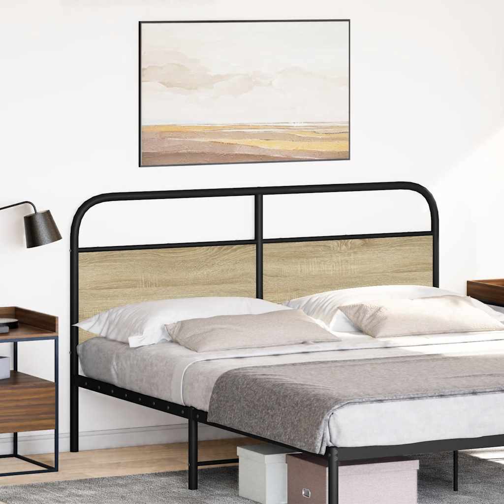 Replace Headboard Sonoma Oak 160 cm Steel and Engineered Wood