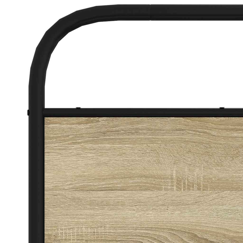 Replace Headboard Sonoma Oak 160 cm Steel and Engineered Wood