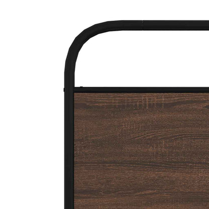 Bed Frame Without Mattress 100x190 cm Brown Oak Engineered Wood