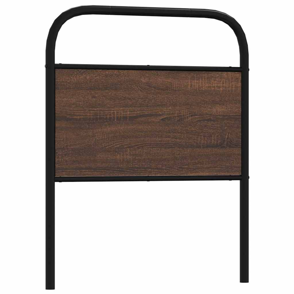Replace Headboard Brown Oak 80 cm Steel and Engineered Wood