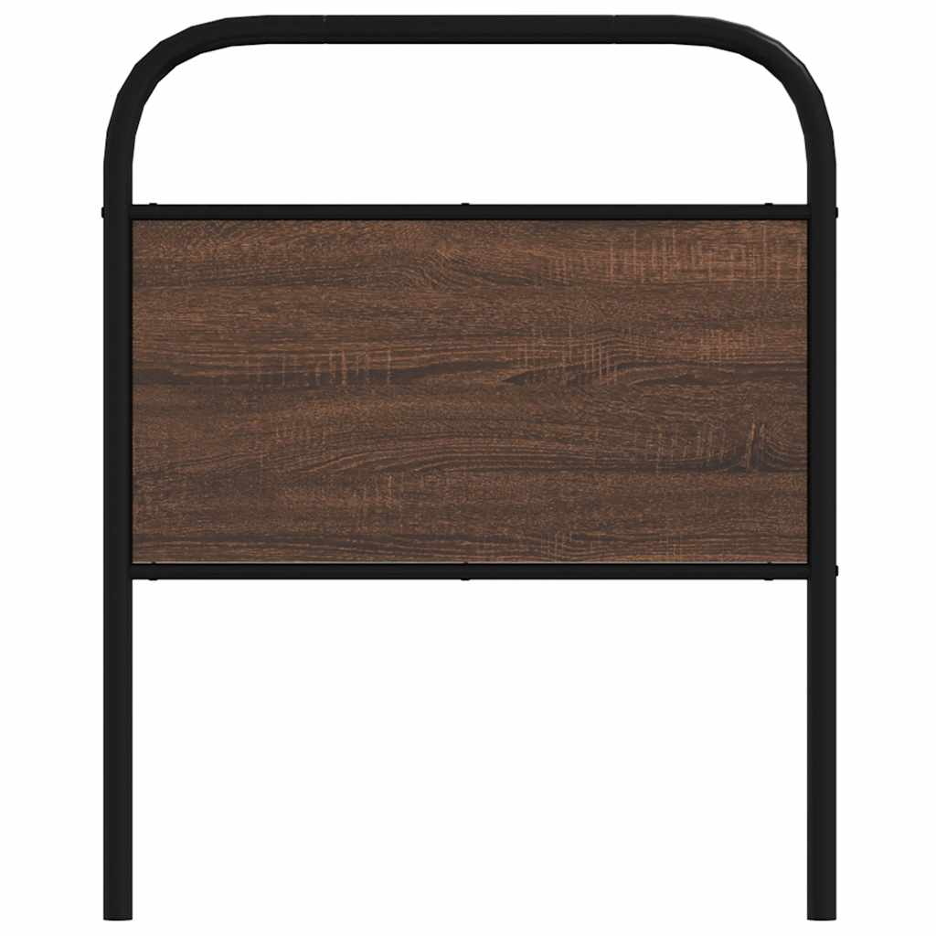Replace Headboard Brown Oak 80 cm Steel and Engineered Wood