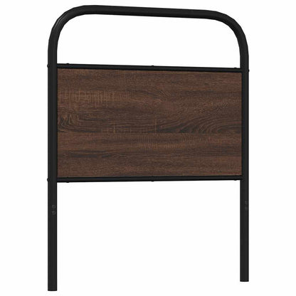 Replace Headboard Brown Oak 80 cm Steel and Engineered Wood