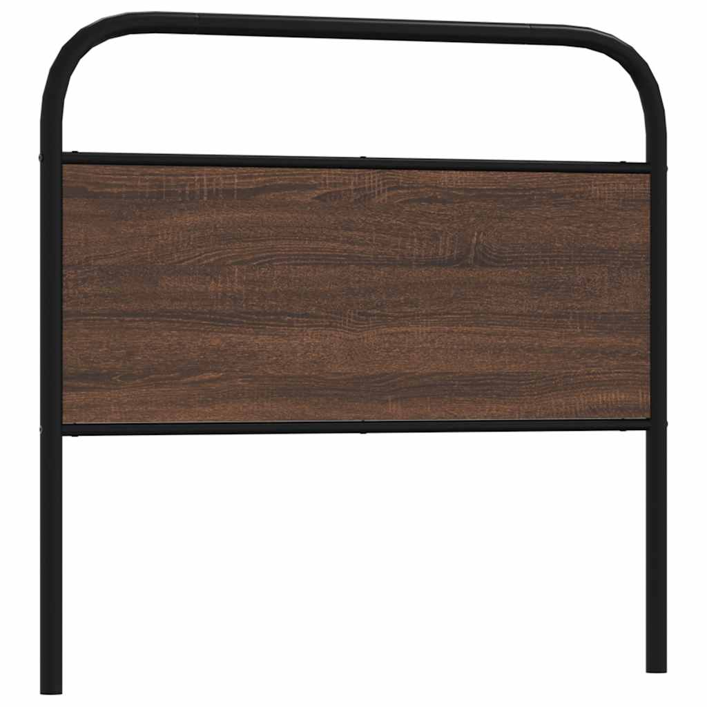 Replace Headboard Brown Oak 90 cm Steel and Engineered Wood