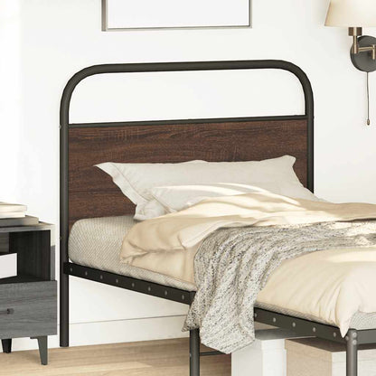 Replace Headboard Brown Oak 100 cm Steel and Engineered Wood