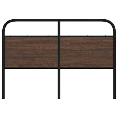 Replace Headboard Brown Oak 120 cm Steel and Engineered Wood