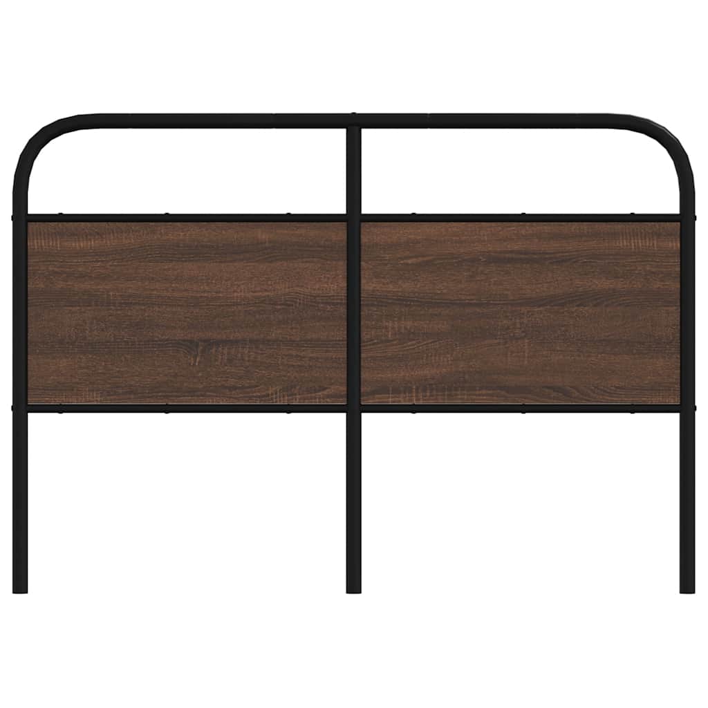 Replace Headboard Brown Oak 135 cm Steel and Engineered Wood