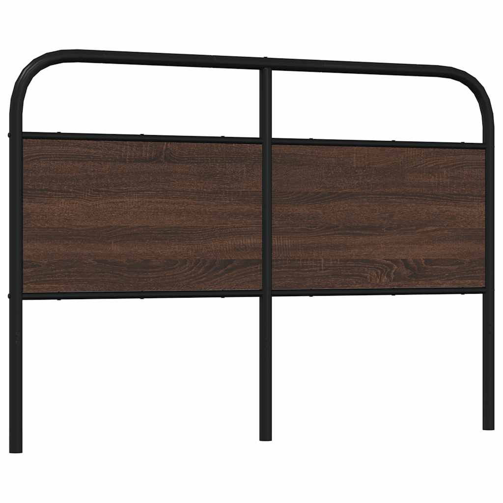 Replace Headboard Brown Oak 135 cm Steel and Engineered Wood