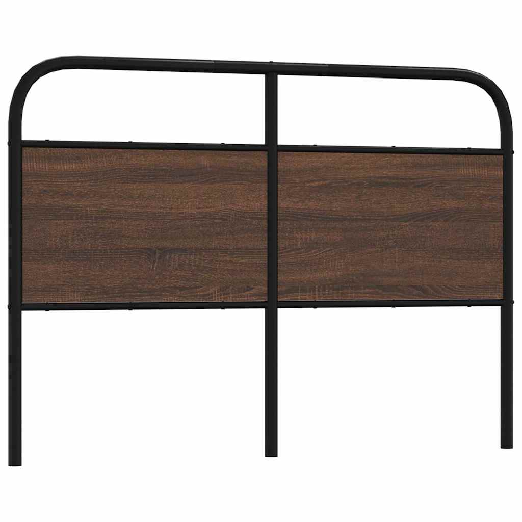 Replace Headboard Brown Oak 140 cm Steel and Engineered Wood