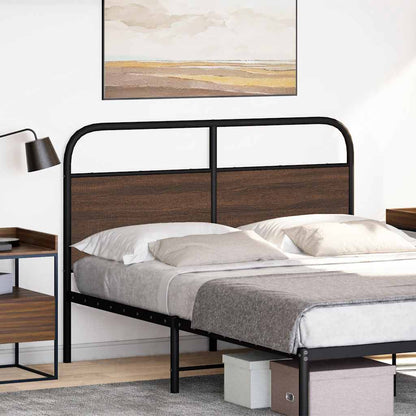 Replace Headboard Brown Oak 140 cm Steel and Engineered Wood