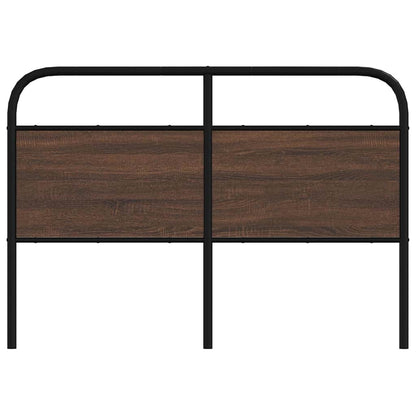 Replace Headboard Brown Oak 140 cm Steel and Engineered Wood