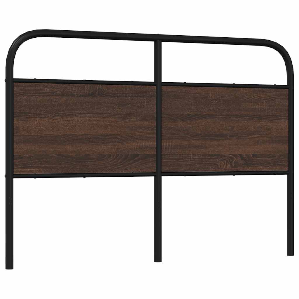 Replace Headboard Brown Oak 140 cm Steel and Engineered Wood
