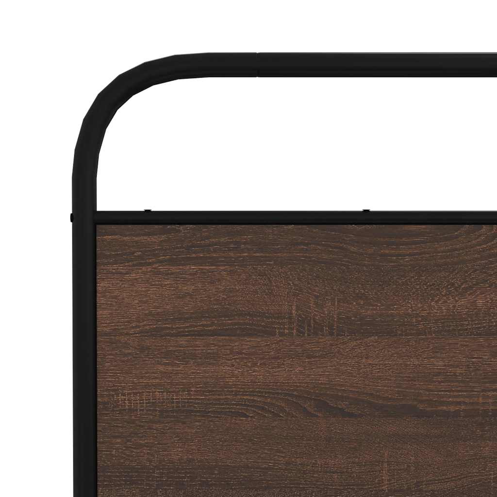 Replace Headboard Brown Oak 150 cm Steel and Engineered Wood