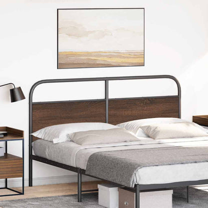 Replace Headboard Brown Oak 160 cm Steel and Engineered Wood
