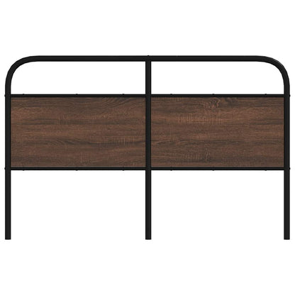Replace Headboard Brown Oak 160 cm Steel and Engineered Wood