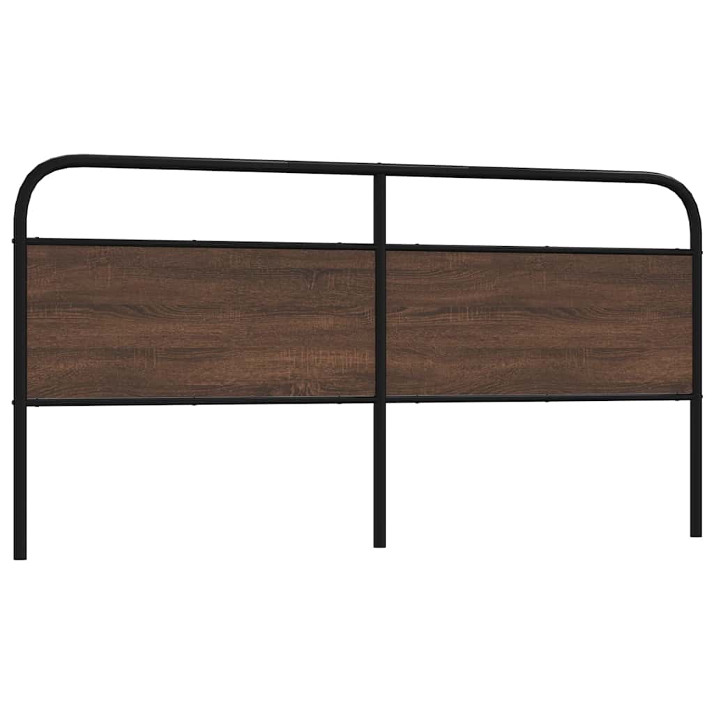Replace Headboard Brown Oak 180 cm Steel and Engineered Wood