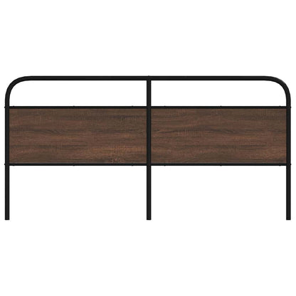 Replace Headboard Brown Oak 180 cm Steel and Engineered Wood