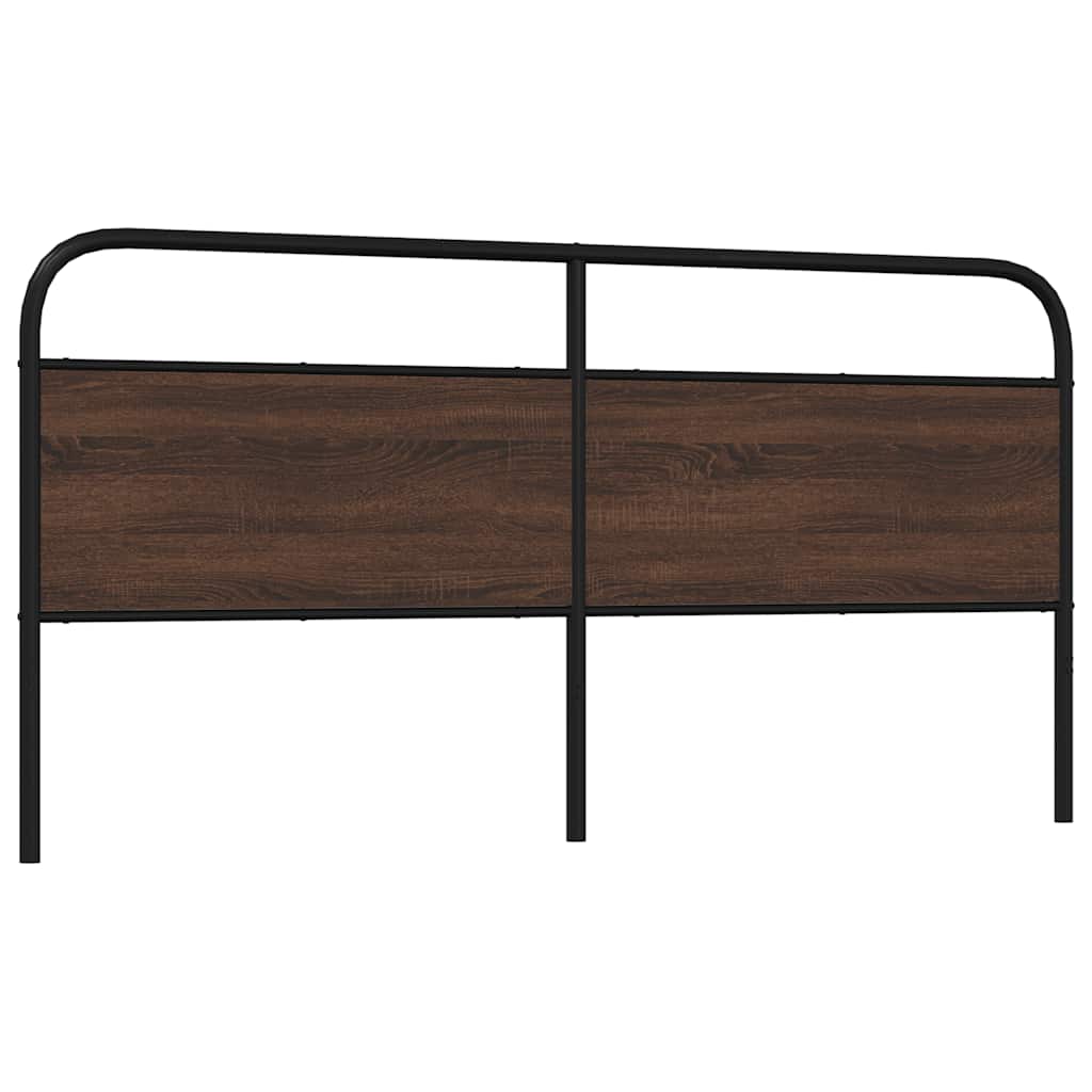 Replace Headboard Brown Oak 180 cm Steel and Engineered Wood