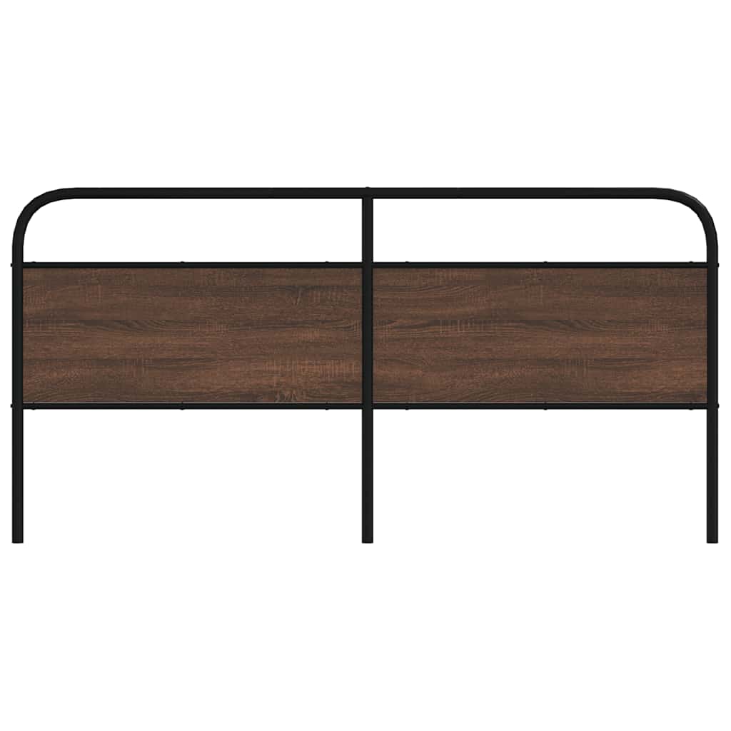 Replace Headboard Brown Oak 190 cm Steel and Engineered Wood