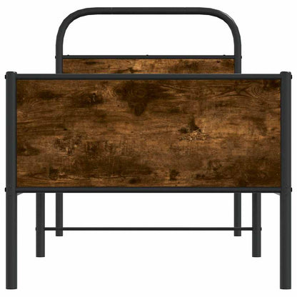 Bed Frame without Mattress 75x190 cm Sonoma Oak Engineered Wood