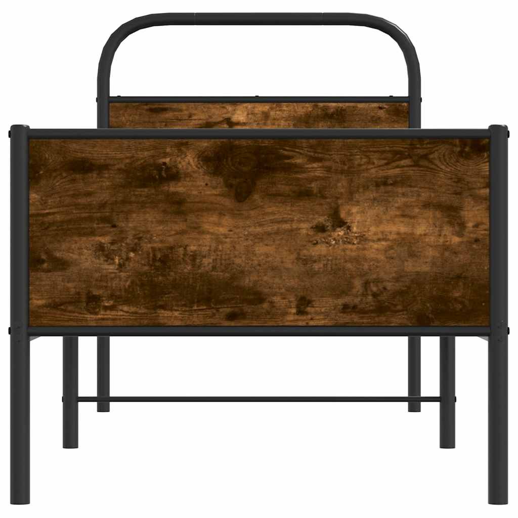 Bed Frame without Mattress 80x200 cm Sonoma Oak Engineered Wood
