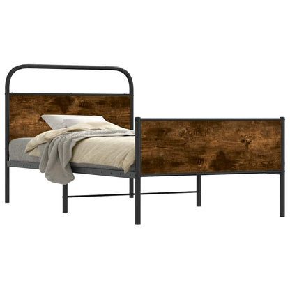 Bed Frame without Mattress 90x200 cm Sonoma Oak Engineered Wood