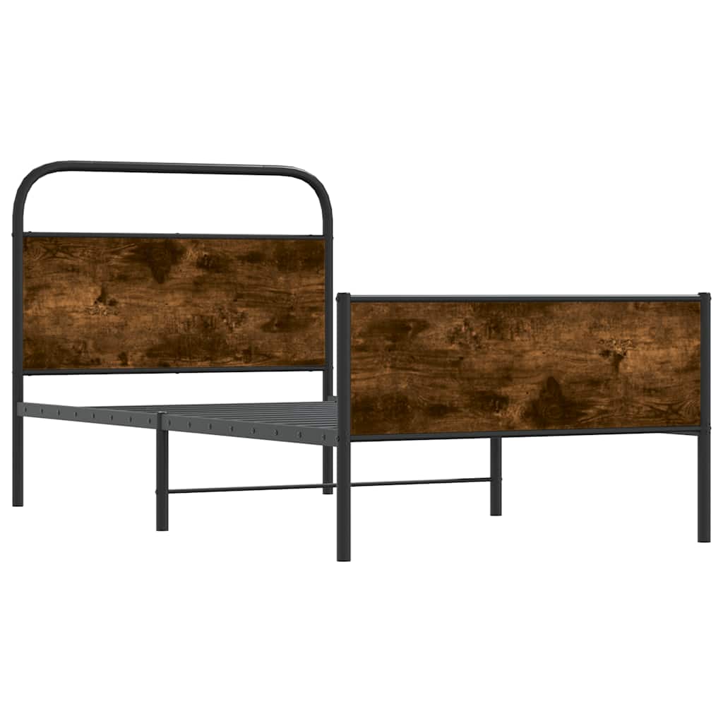 Bed Frame without Mattress 90x200 cm Sonoma Oak Engineered Wood