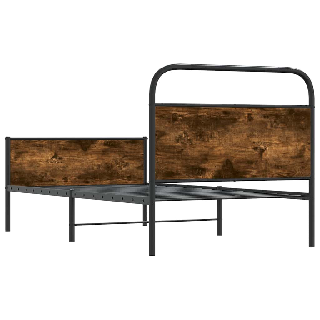 Bed Frame without Mattress 90x200 cm Sonoma Oak Engineered Wood