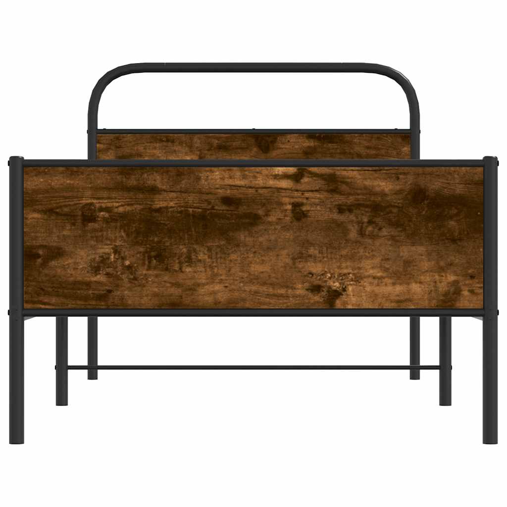 Bed Frame without Mattress 100x190 cm Sonoma Oak Engineered Wood