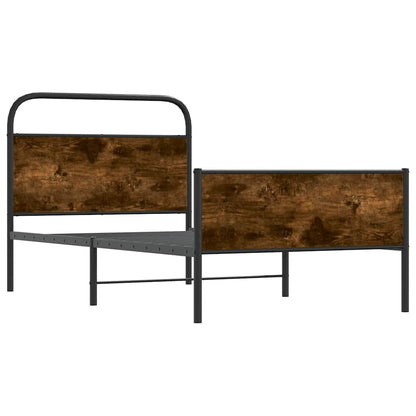 Bed Frame without Mattress 107x203 cm Sonoma Oak Engineered Wood