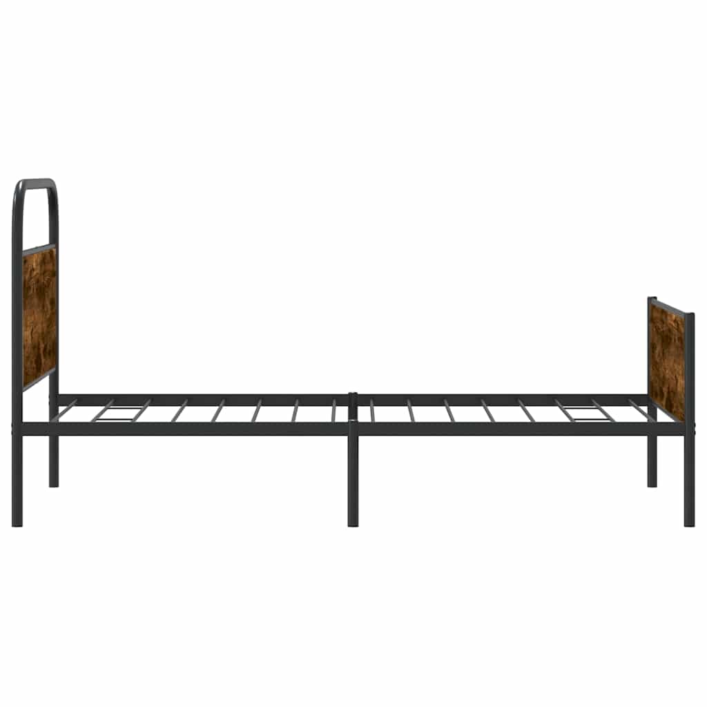 Bed Frame without Mattress 107x203 cm Sonoma Oak Engineered Wood