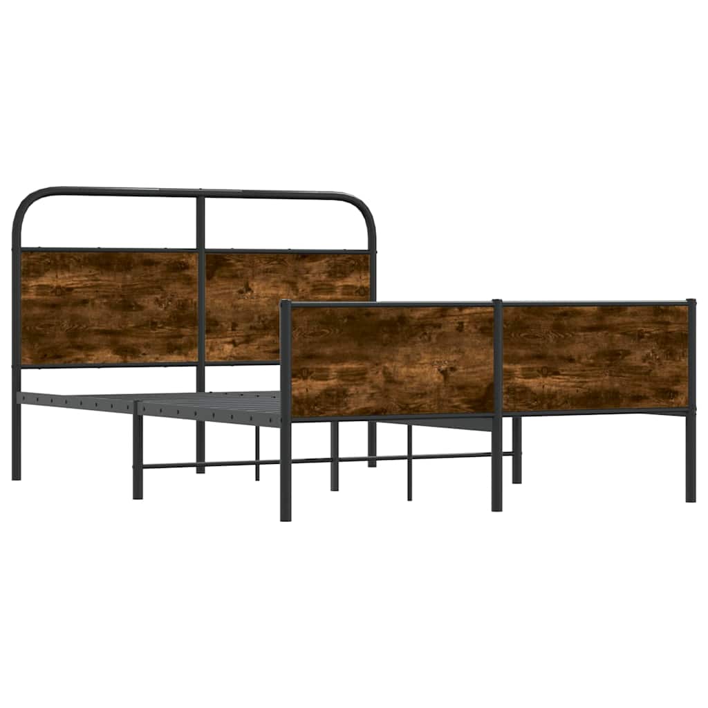 Bed Frame without Mattress 120x190 cm Sonoma Oak Engineered Wood