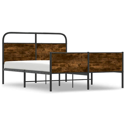 Bed Frame without Mattress 120x190 cm Sonoma Oak Engineered Wood