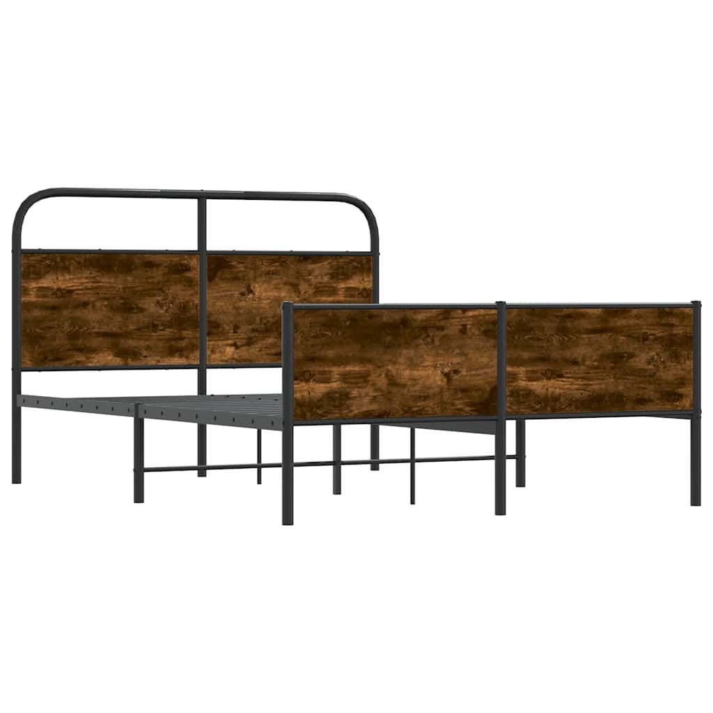 Bed Frame without Mattress 140x200 cm Sonoma Oak Engineered Wood