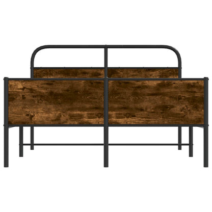 Bed Frame without Mattress 140x200 cm Sonoma Oak Engineered Wood