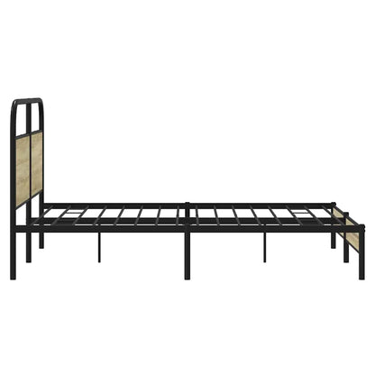 Bed Frame without Mattress 160x200 cm Sonoma Oak Engineered Wood