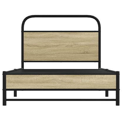 Bed Frame without Mattress 90x200 cm Sonoma Oak Engineered Wood