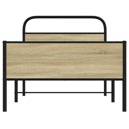 Bed Frame without Mattress 90x190 cm Sonoma Oak Engineered Wood