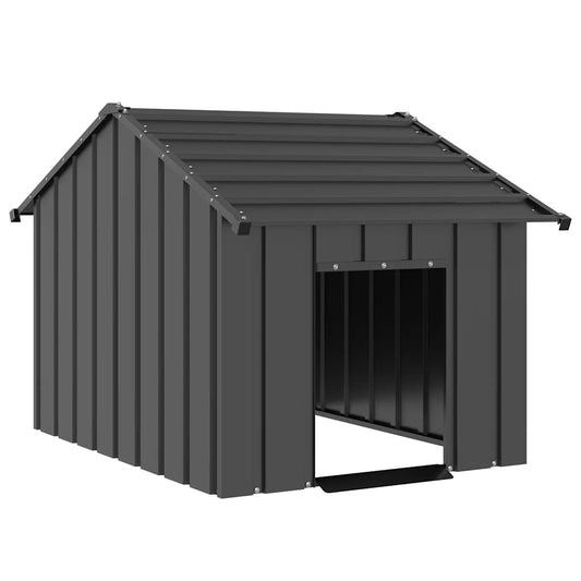Dog House with Roof 83x130x85 cm Galvanised Steel
