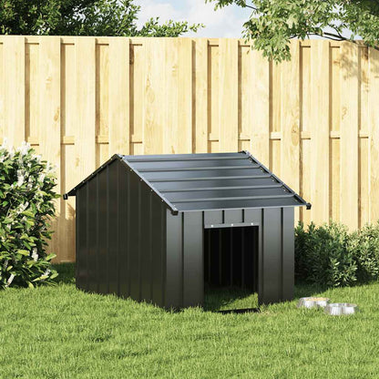 Dog House with Roof 83x130x85 cm Galvanised Steel