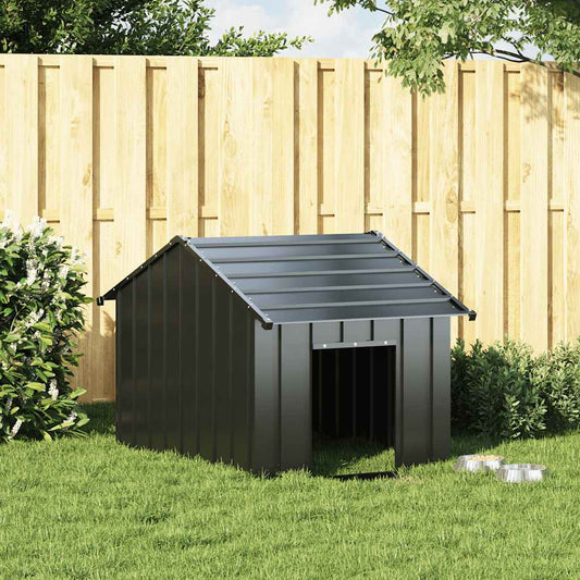Dog House with Roof 83x130x85 cm Galvanised Steel